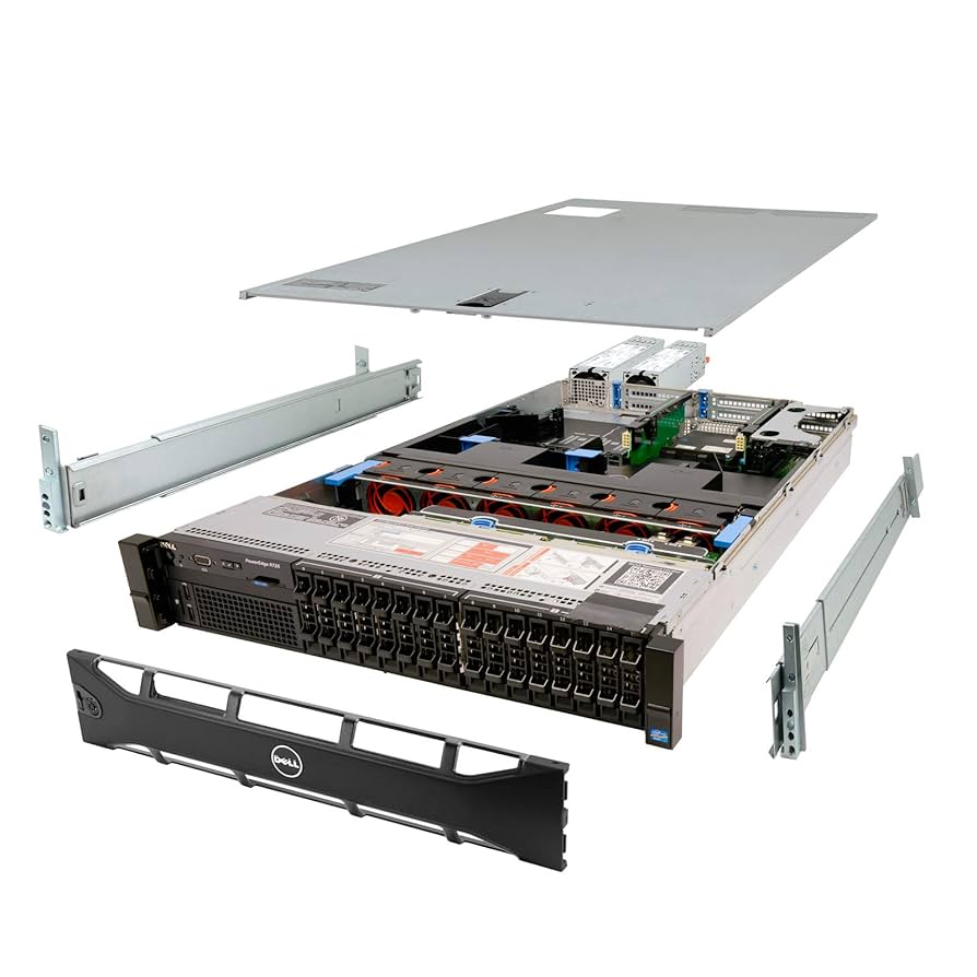 Dell PowerEdge R720 Rack Server | Dual Intel Xeon E5-2620 / 2650 / 2670 / 2680 | SAS HDD 2.5″ & 3.5″ | RAID Controller | Dual PSU | 32-256 GB RAM
