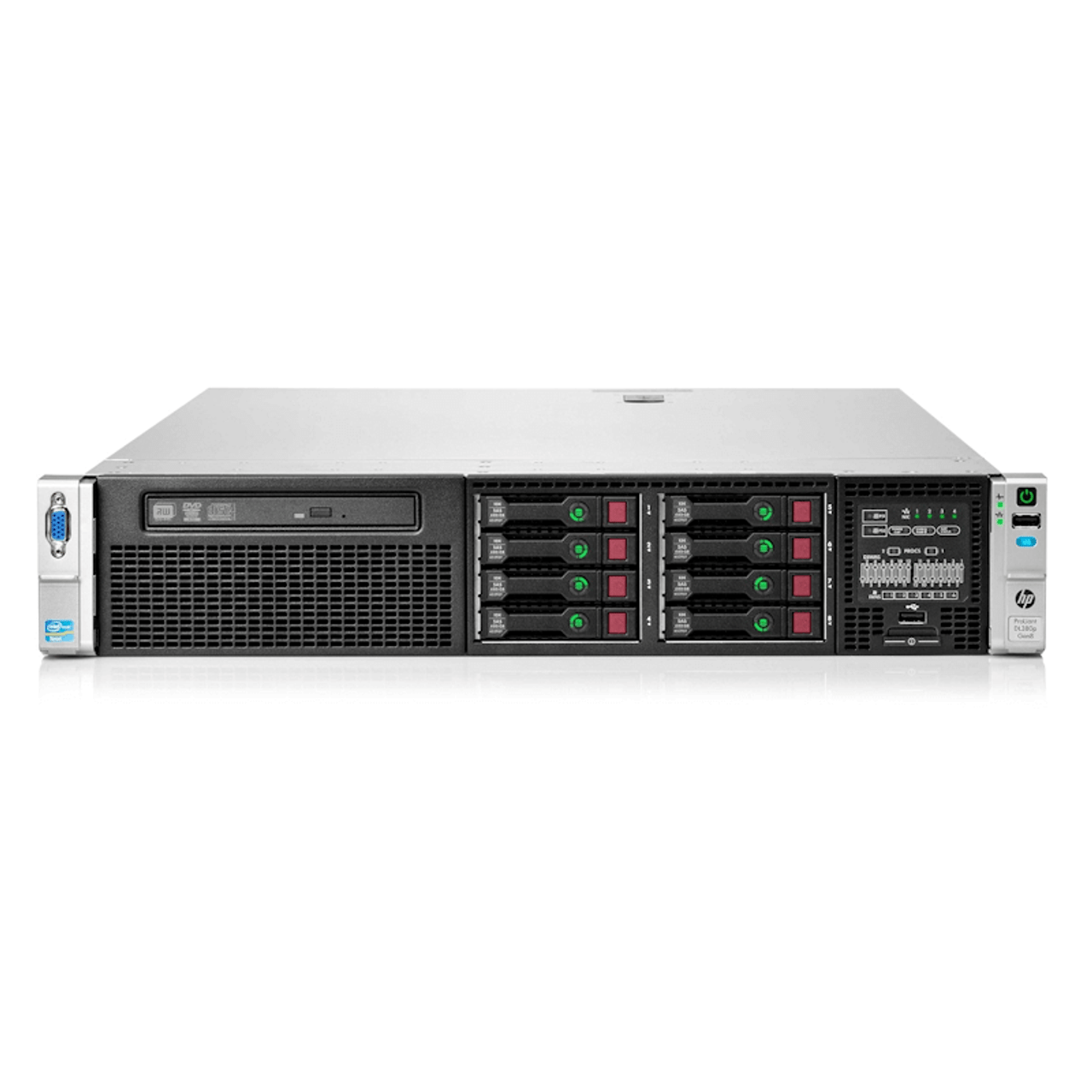 HP ProLiant DL380p G8 & G9 Rack Server | Dual Intel Xeon E5-2620 / E5-2650 | 16-32 GB DDR3 | SAS 2.5″ & 3.5″ HDD | RAID | Dual PSU